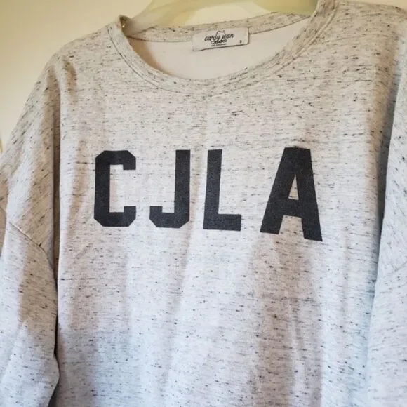 CJLA Heather Grey Pullover Sweatshirt Oversized
Size S - Picture 9 of 10